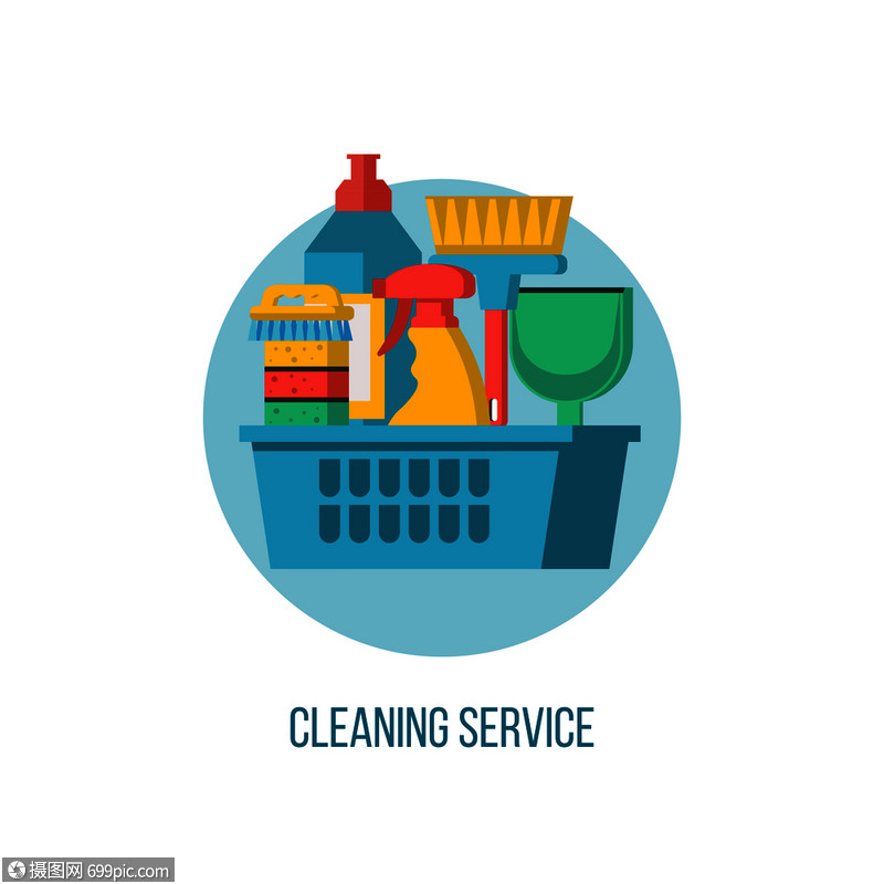 優(yōu)化清潔服務(wù)品牌形象 矢量標(biāo)志與清潔用品整合設(shè)計(jì)